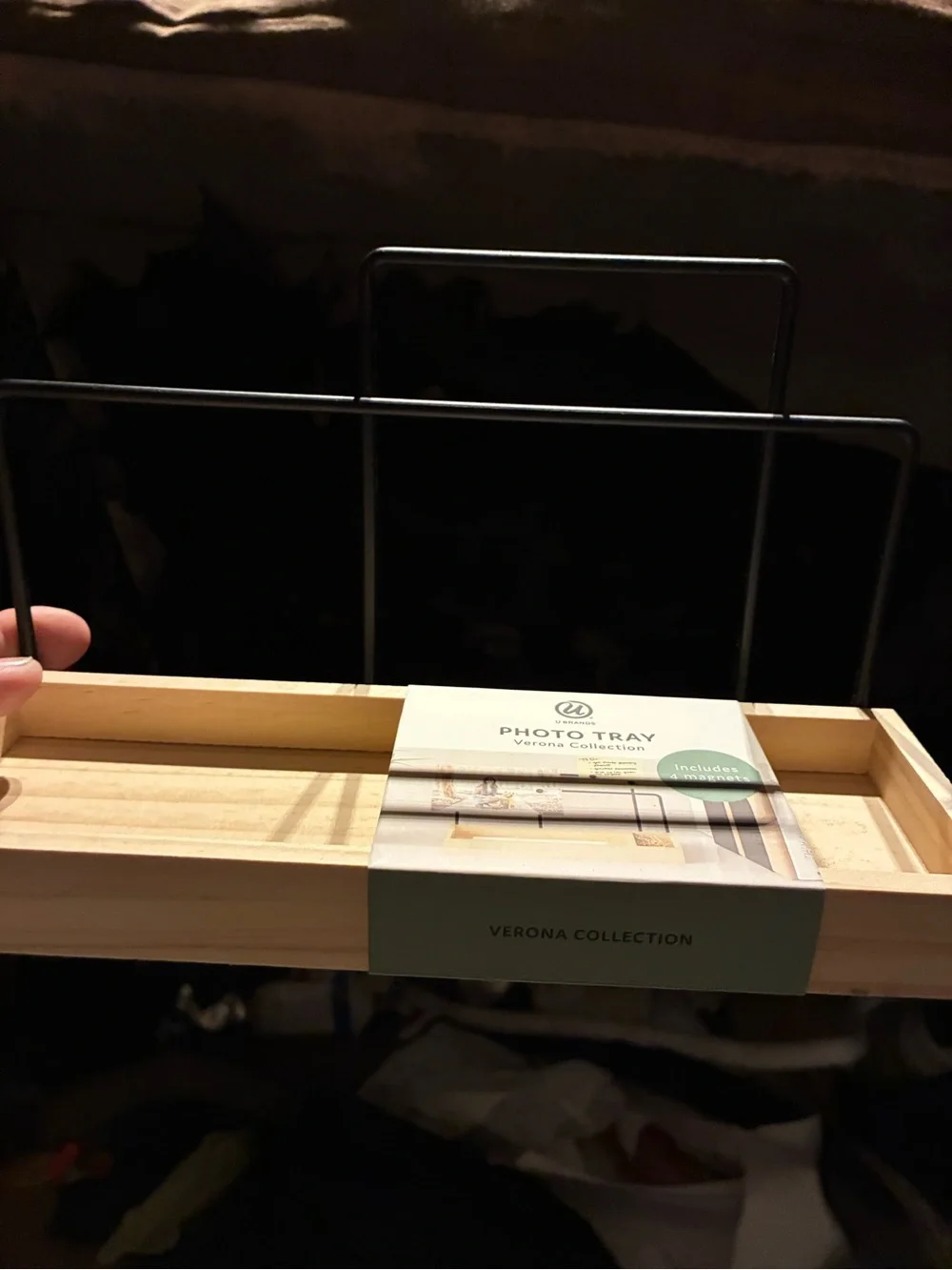 Natural Wood Photo Tray - Natural